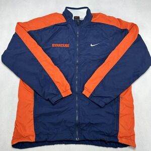 Vintage Syracuse Windbreaker Jacket Mens Medium Blue Orange NCAA Nike USA 90s
